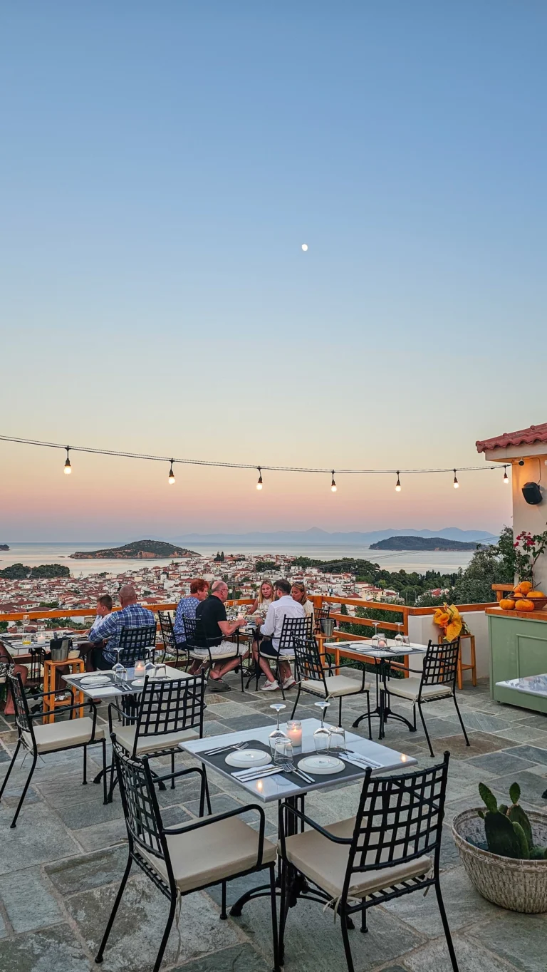 Welcome to Akre, located atop Skiathos. Join our table, with panoramic view of the island. Experience elevated Greek & Mediterranean cuisine against a stunning panoramic backdrop of Skiathos.