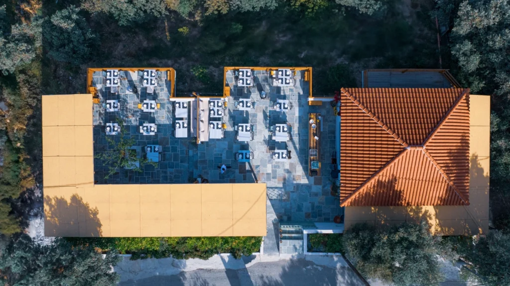 Welcome to Akre, located atop Skiathos. Join our table, with panoramic view of the island. Experience elevated Greek & Mediterranean cuisine against a stunning panoramic backdrop of Skiathos.